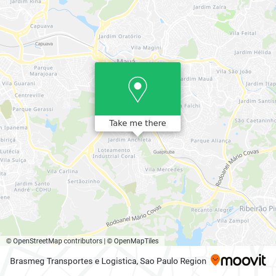 Brasmeg Transportes e Logistica map