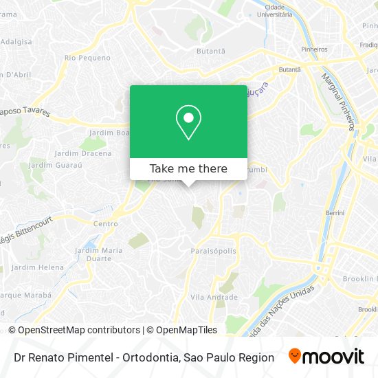 Mapa Dr Renato Pimentel - Ortodontia