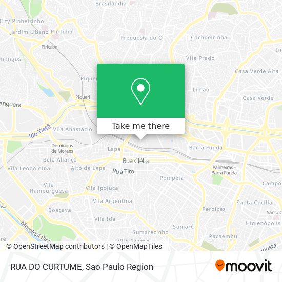 Mapa RUA DO CURTUME