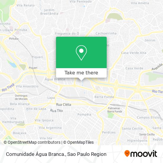 Comunidade Água Branca. map