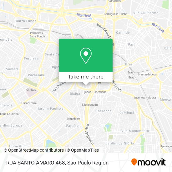 Mapa RUA SANTO AMARO 468