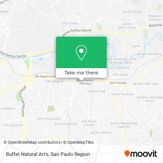 Buffet Natural Art's map
