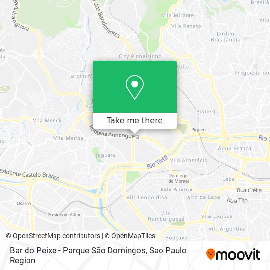 Mapa Bar do Peixe - Parque São Domingos