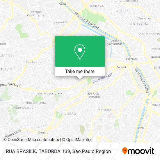 RUA BRASILIO TABORDA 139 map