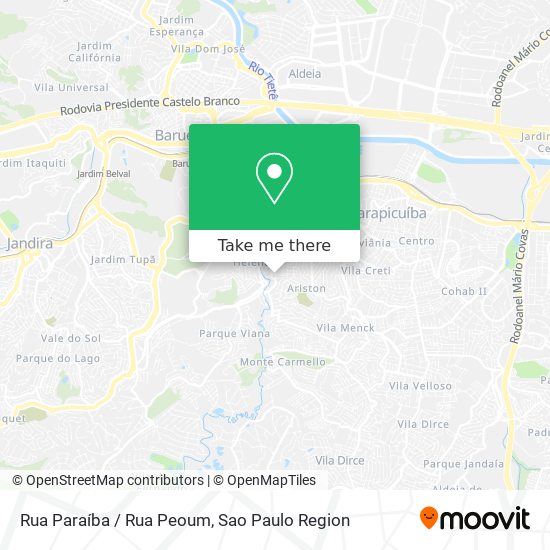 Rua Paraíba / Rua Peoum map