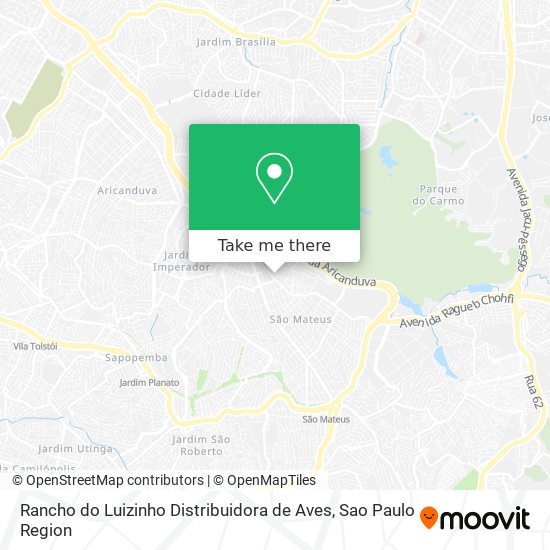 Rancho do Luizinho Distribuidora de Aves map
