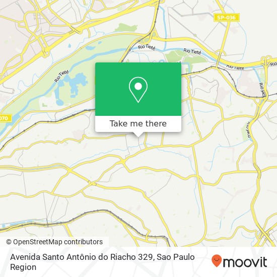 Mapa Avenida Santo Antônio do Riacho 329