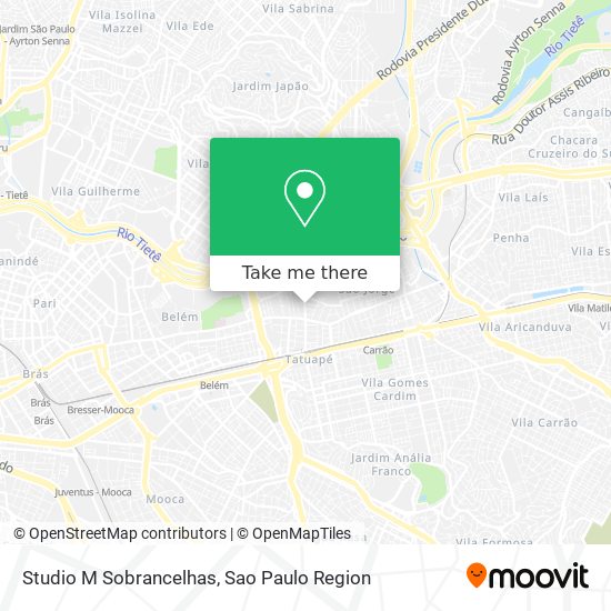 Studio M Sobrancelhas map