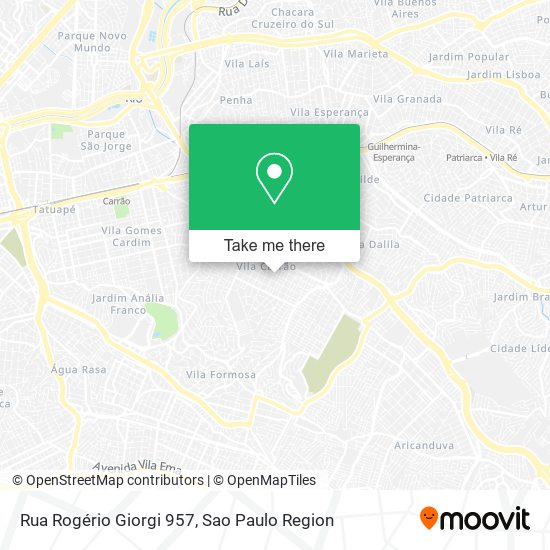 Mapa Rua Rogério Giorgi 957