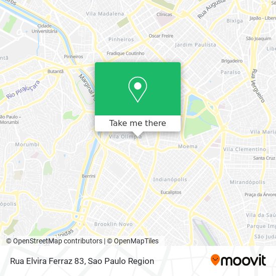 Mapa Rua Elvira Ferraz 83