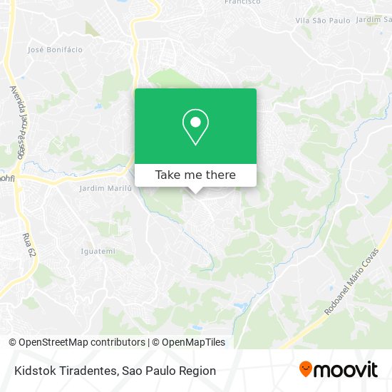 Kidstok Tiradentes map