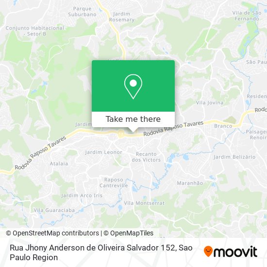 Mapa Rua Jhony Anderson de Oliveira Salvador 152