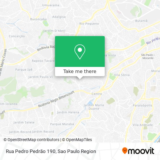 Rua Pedro Pedrão 190 map