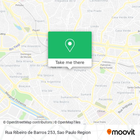 Rua Ribeiro de Barros 253 map