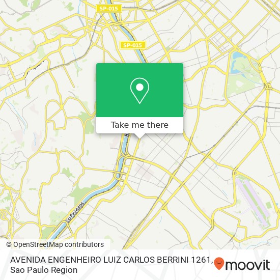 AVENIDA ENGENHEIRO LUIZ CARLOS BERRINI 1261 map