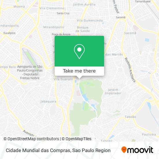 Mapa Cidade Mundial das Compras