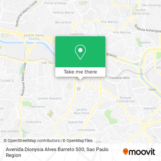 Avenida Dionysia Alves Barreto 500 map