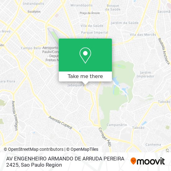 Mapa AV ENGENHEIRO ARMANDO DE ARRUDA PEREIRA 2425