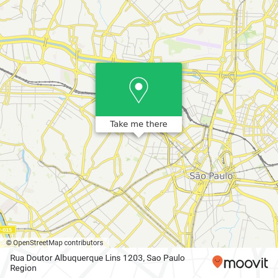 Rua Doutor Albuquerque Lins 1203 map