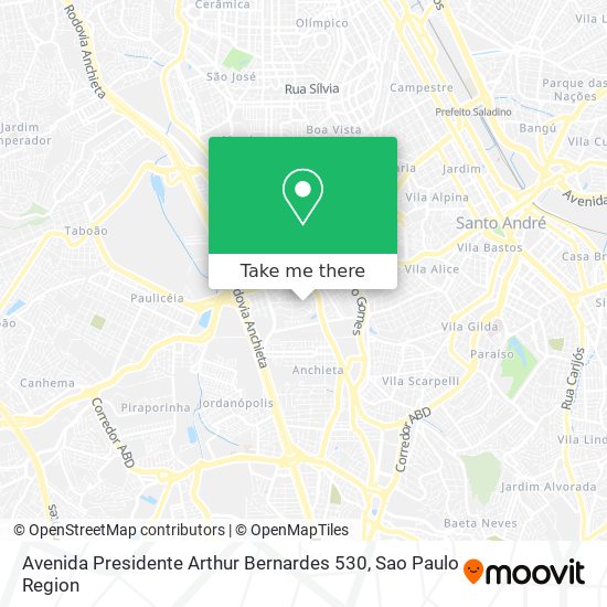 Mapa Avenida Presidente Arthur Bernardes 530