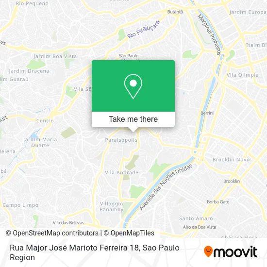 Rua Major José Marioto Ferreira 18 map
