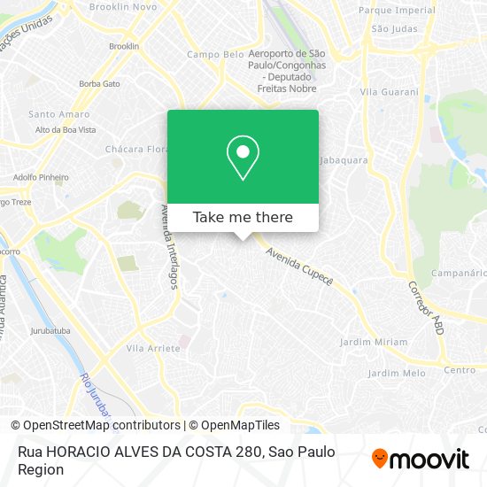 Rua HORACIO ALVES DA COSTA 280 map