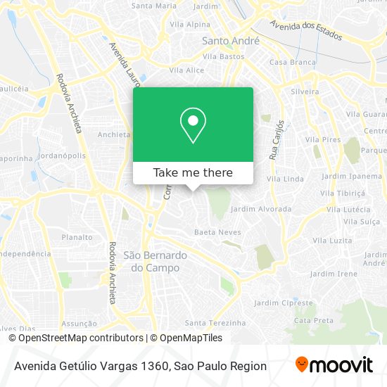 Avenida Getúlio Vargas 1360 map