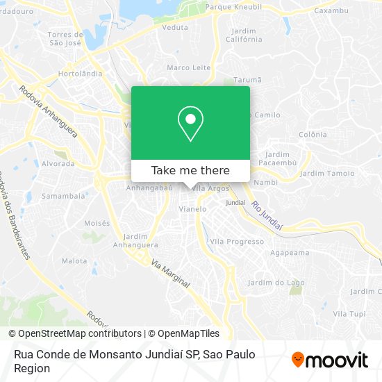 Rua Conde de Monsanto  Jundiaí   SP map