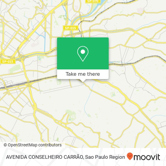 AVENIDA CONSELHEIRO CARRÃO map