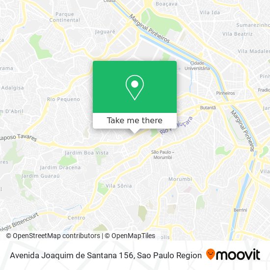 Avenida Joaquim de Santana 156 map