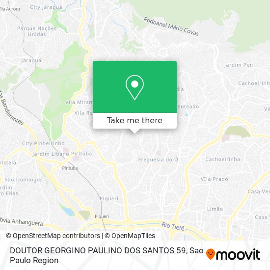 Mapa DOUTOR GEORGINO PAULINO DOS SANTOS 59