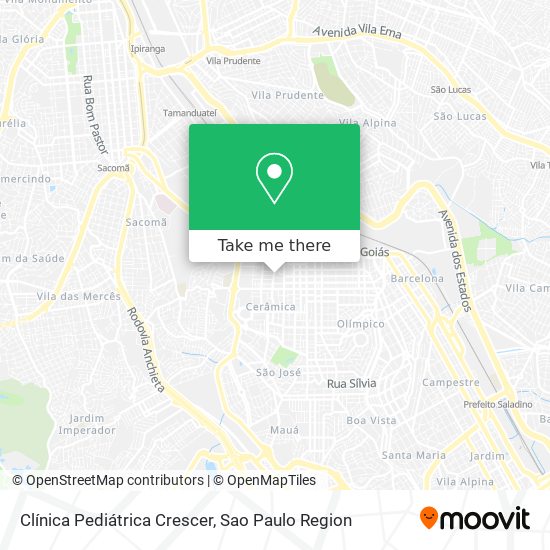 Clínica Pediátrica Crescer map