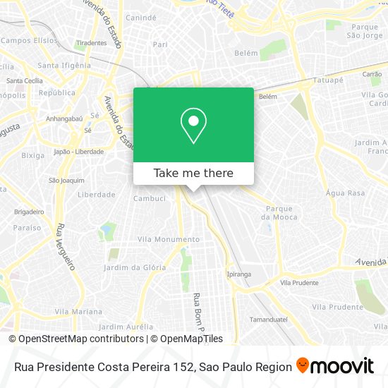 Mapa Rua Presidente Costa Pereira 152