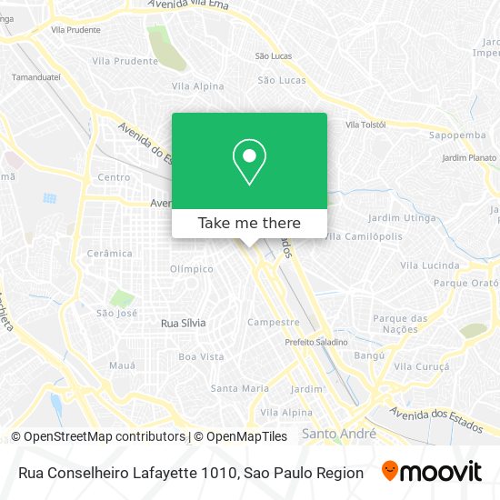 Rua Conselheiro Lafayette 1010 map