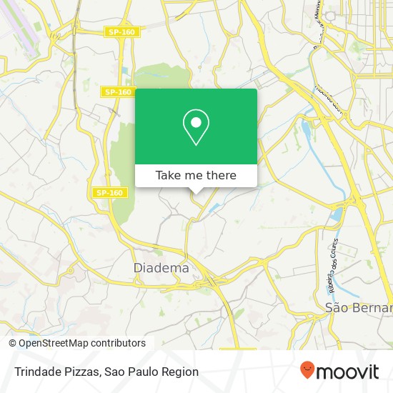 Trindade Pizzas map