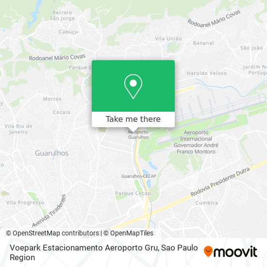 Mapa Voepark Estacionamento Aeroporto Gru