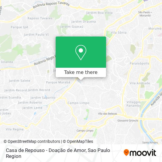 Casa de Repouso - Doação de Amor map