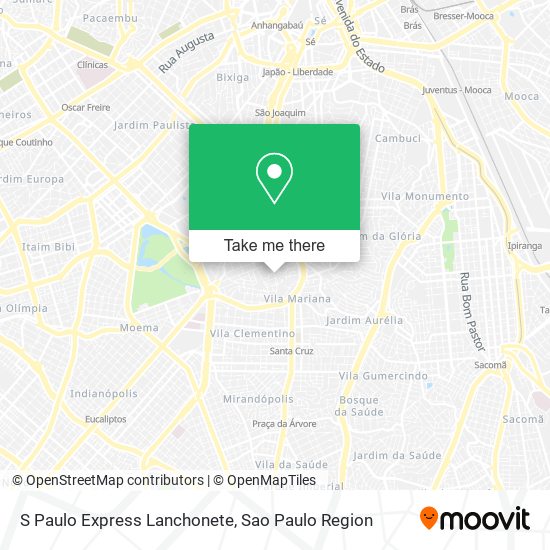 Mapa S Paulo Express Lanchonete