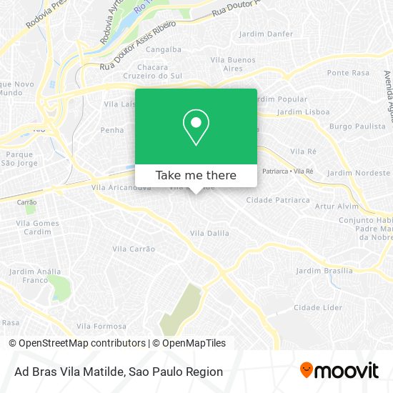 Ad Bras Vila Matilde map