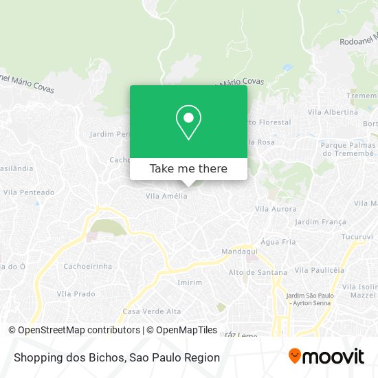 Shopping dos Bichos map