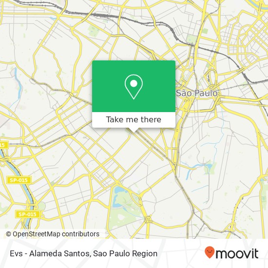 Mapa Evs - Alameda Santos