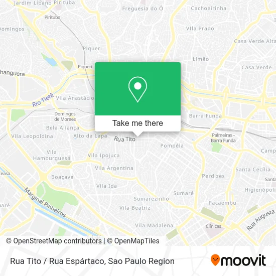 Rua Tito / Rua Espártaco map