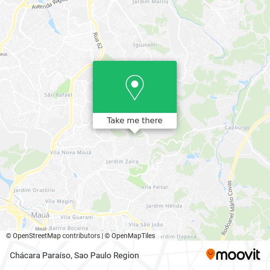 Chácara Paraíso map