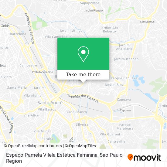 Espaço Pamela Vilela Estética Feminina map