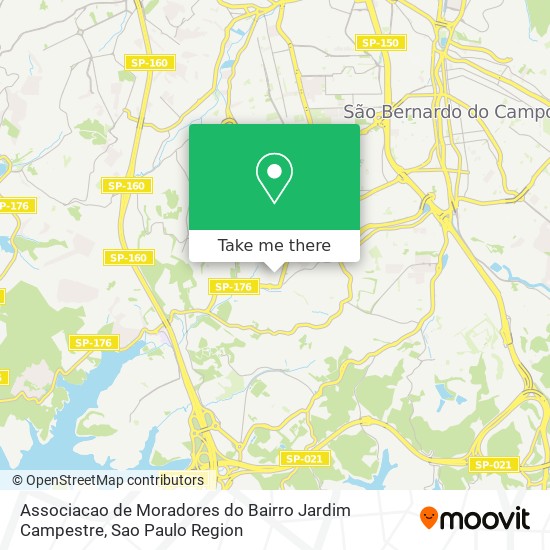 Associacao de Moradores do Bairro Jardim Campestre map