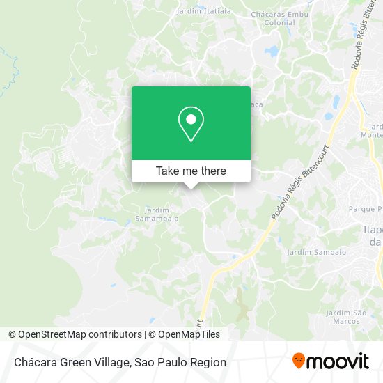 Chácara Green Village map