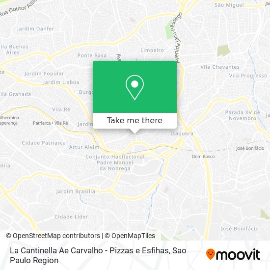 La Cantinella Ae Carvalho - Pizzas e Esfihas map