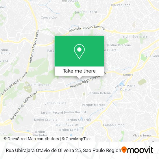 Rua Ubirajara Otávio de Oliveira 25 map