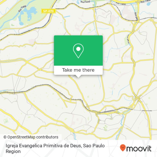 Mapa Igreja Evangelica Primitiva de Deus