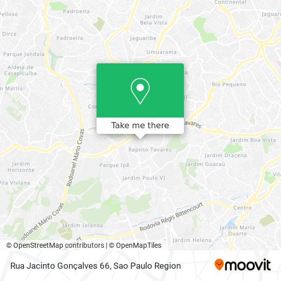 Mapa Rua Jacinto Gonçalves 66